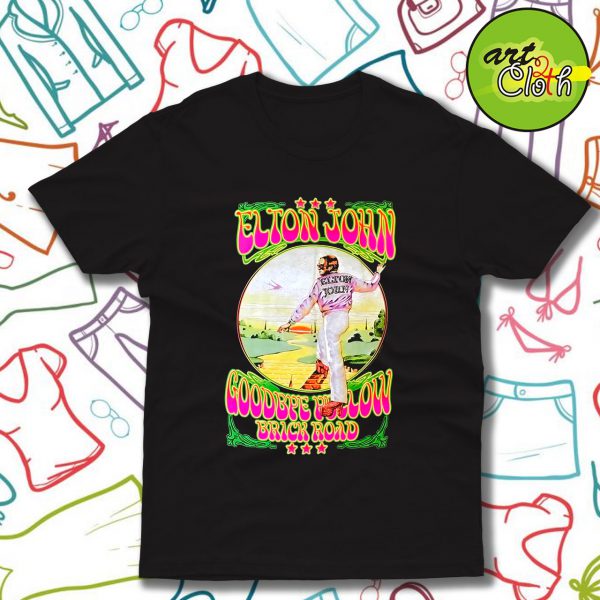 Elton John Goodbye Yellow Brick Road T Shirt