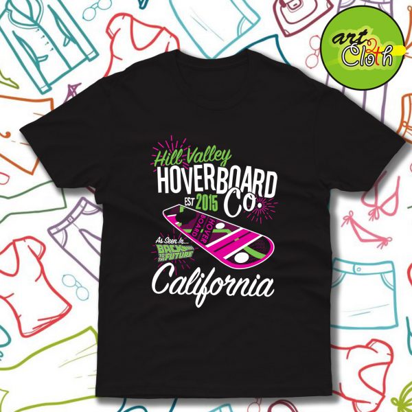 Hill Valley Hoverboard Back To The Future Vintage T Shirt