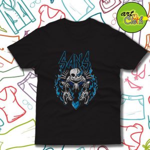 Undertale Sans Havy Metal T Shirt