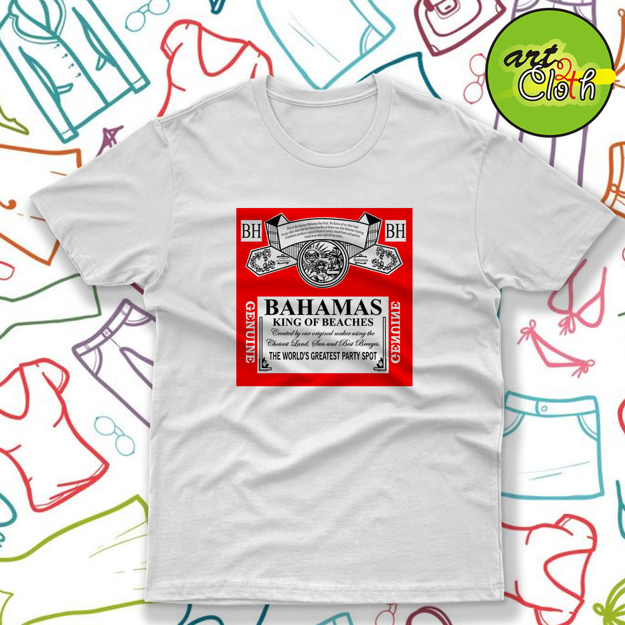 Vintage Bahamas King Of Beaches T-Shirt - Custom T-Shirts Design ...