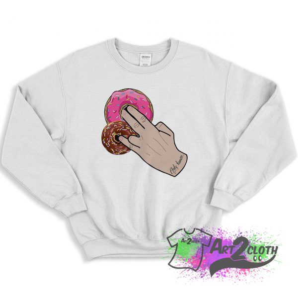 Dunkin Donuts Only Human Hand Sweatshirt