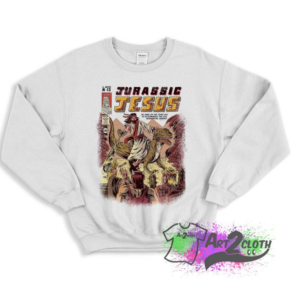 Funny Jurassic Jesus Sweatshirt