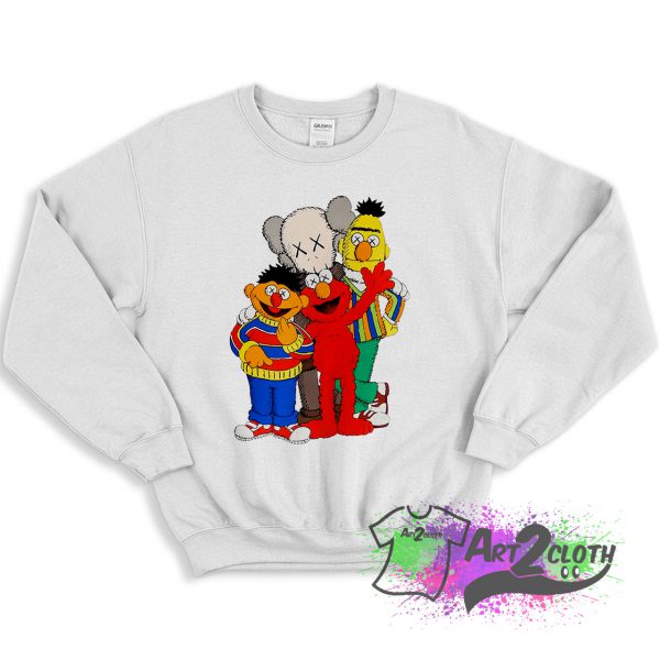 Kaws X Sesame Street Family Collab Sweatshirt