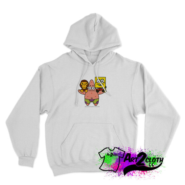 2008 Baby milo Bape X Spongebob Rare Hoodie
