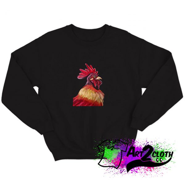 Proud Rooster Portrait Sweatshirt