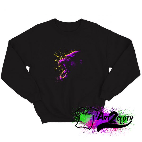 Psychedelic gorilla Sweatshirt