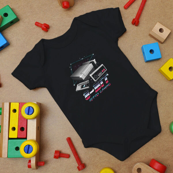 8 Bit Retro Gaming Baby Onesie