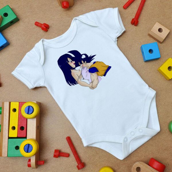 Goku Chichi Baby Onesie