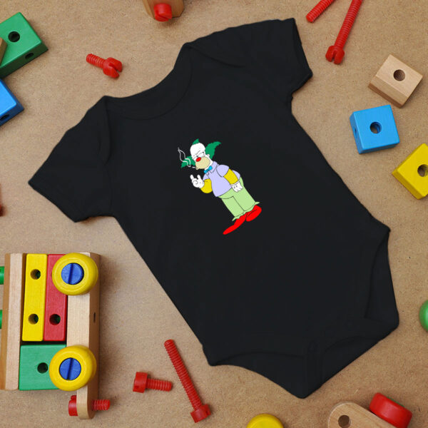 The Simpsons Krusty Clown Smoking Baby Onesie