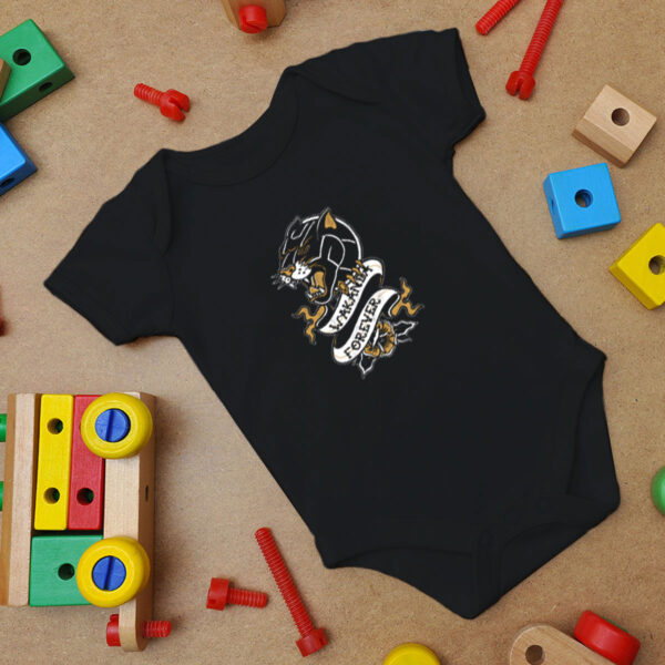 Wakanda Forever Panther Tattoo Design Baby Onesie
