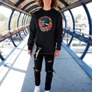 Burning Roses Panther Sweatshirt
