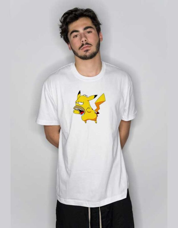 Pikachu Homer Simpson T Shirt