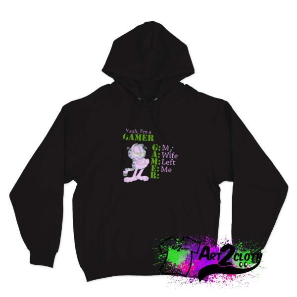 Yeah I'm A Gamer Garfield Hoodie