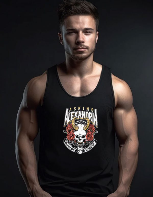Asking Alexandria From Death To Destiny Skull Tank Top