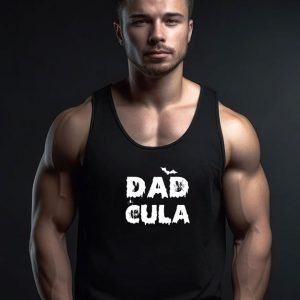 Funny Dadcula Halloween Tank Top