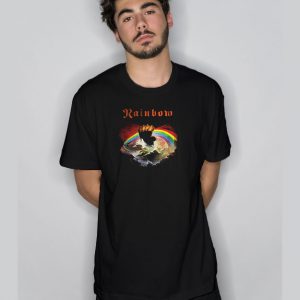 Rainbow Rising Rock Band Heavy Metal T Shirt
