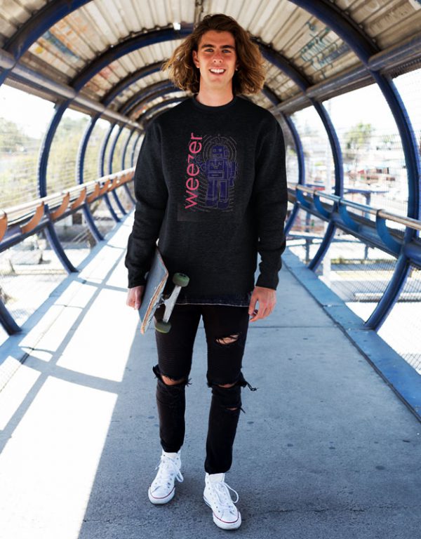 Weezer Robot Radio Rock Band Sweatshirt