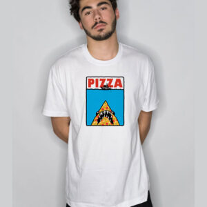 Pizza Jaws Parody T Shirt