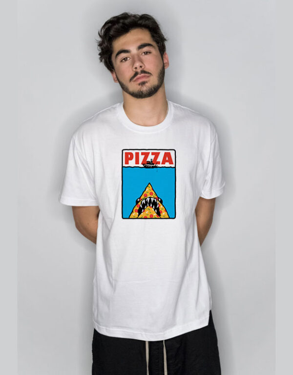Pizza Jaws Parody T Shirt
