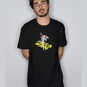 Pizza Man Superman Graphic T Shirt