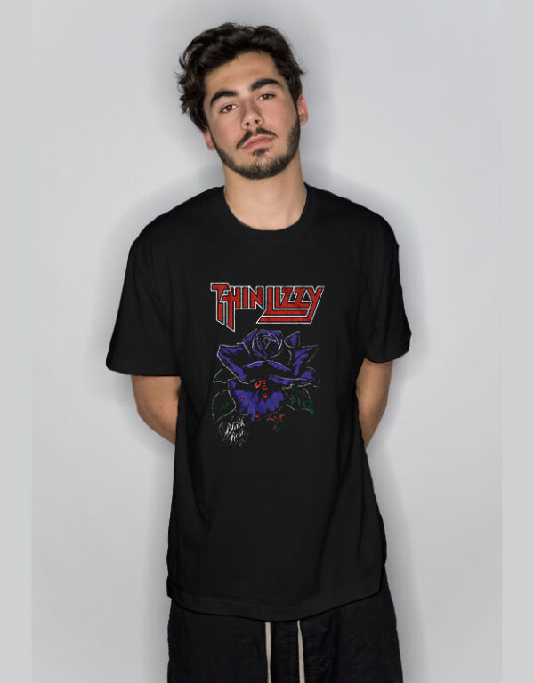 Black Rose Thin Lizzy T Shirt